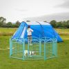 Dog Playpen Indoor 24 inch 8 Panels Metal Dog Pen Pet Dog Fence Outdoor Exercise Pen with Doors