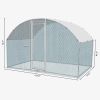 6.5 x 10 ft Large Metal Chicken Coop, Walk-in Poultry Cage Chicken Hen Run House with Waterproof Cover
