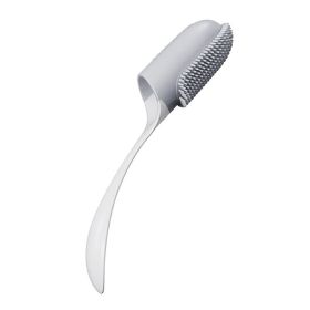 Dogs and Cats Oral Teeth Cleaning Brush with Handle (Color: White, type: Oral Cleaning Tools)